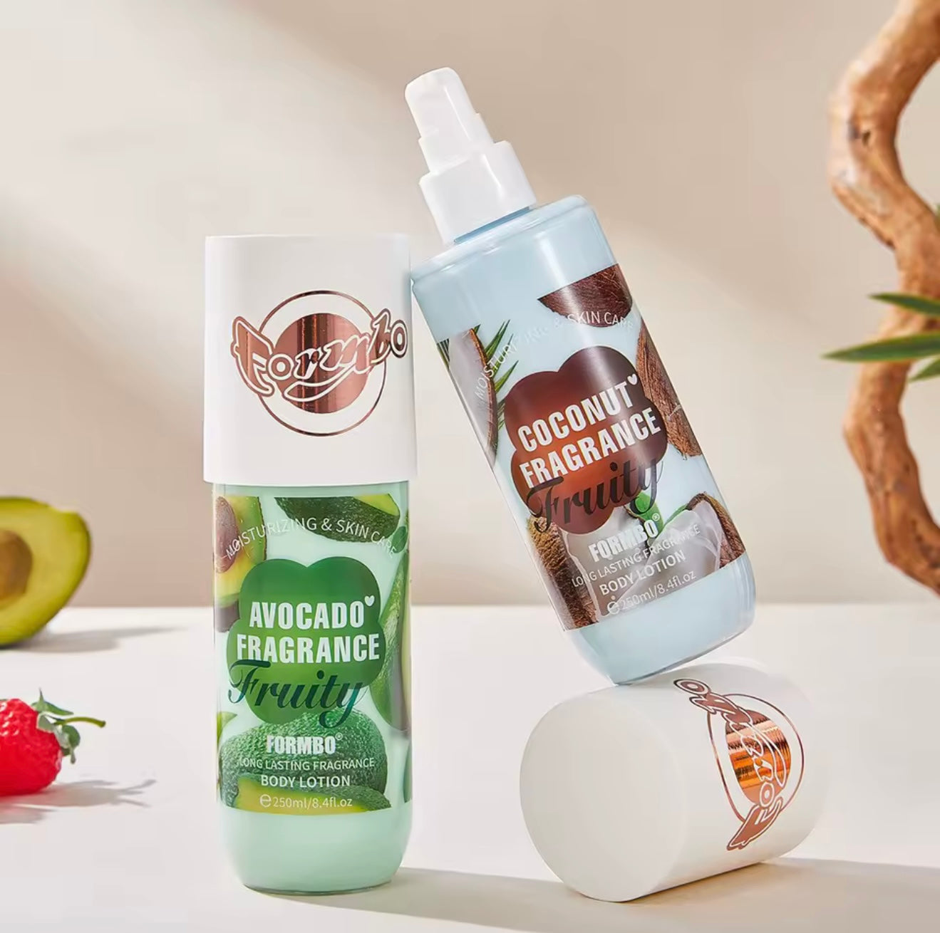 Fruit-scented moisturizing body lotion