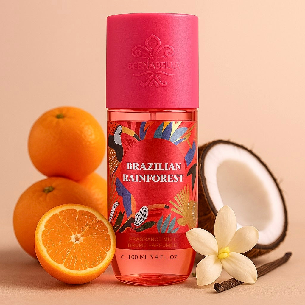 Brume Florale Brésilienne – Mandarine, Coco & Jasmin