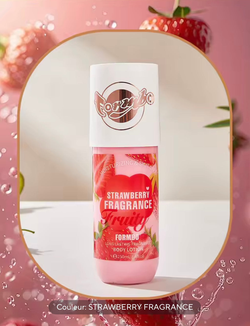 Fruit-scented moisturizing body lotion