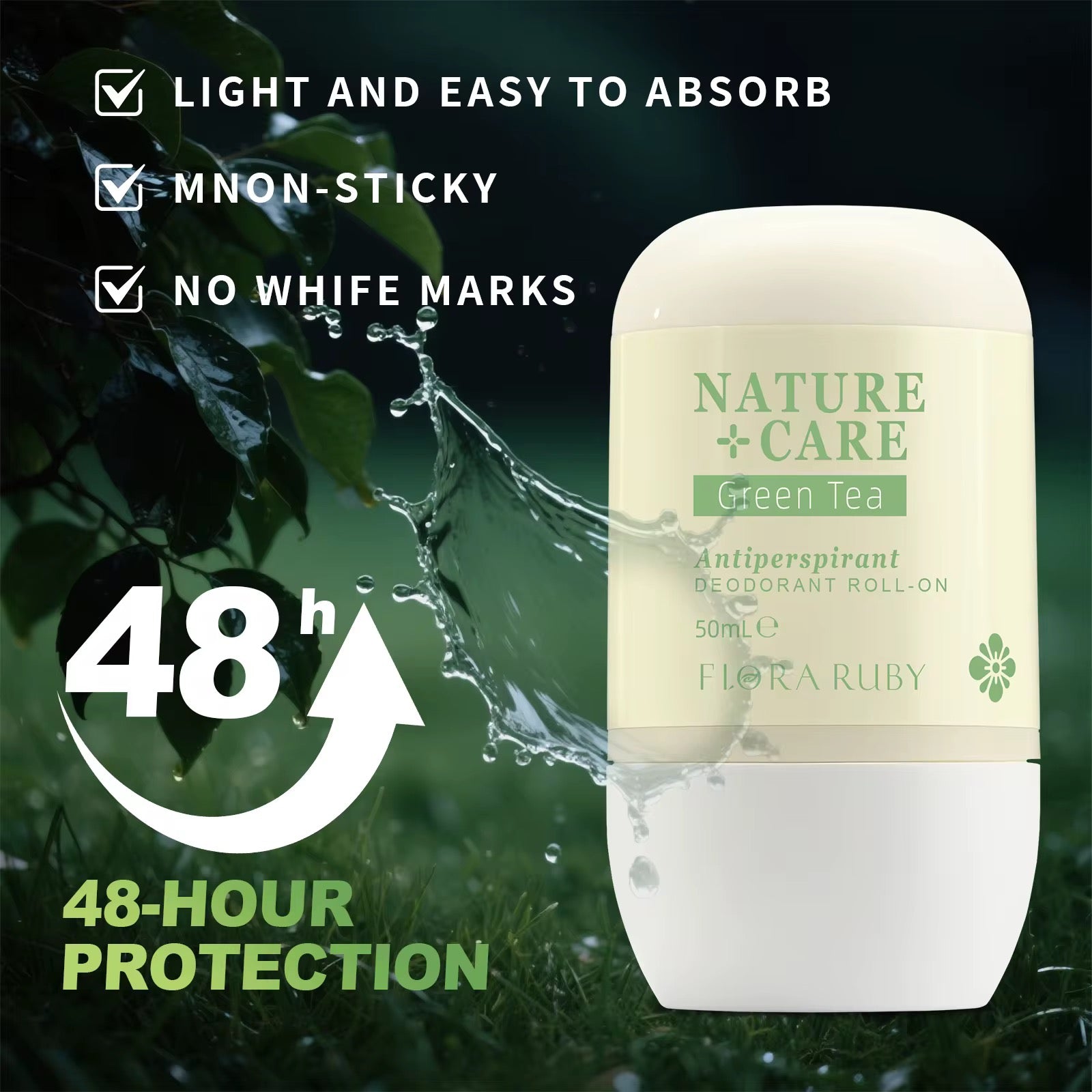 Déodorant unisexe anti-transpirant – Parfum fruité & floral